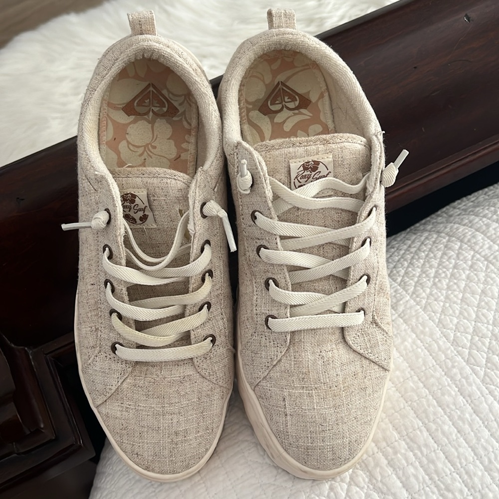 Womens Roxy 
Platform Casual Shoe - Natural 11